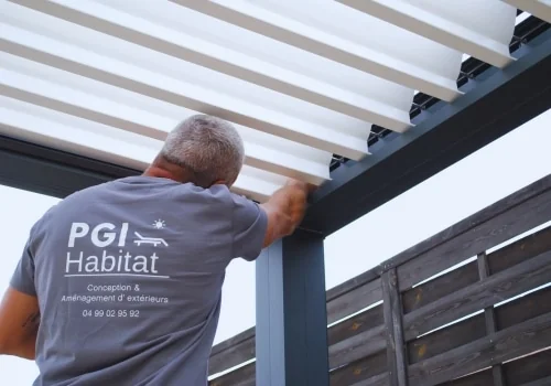 Installation pergola bioclimatique